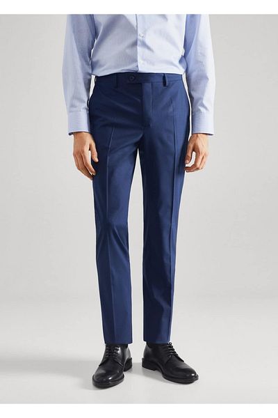 MANGO Man Slim Fit látkové kalhoty