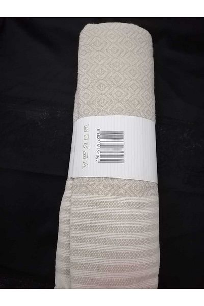 AYHOME Husa canapea extensibila din bumbac Culoare crem cu franjuri 180