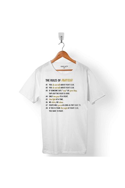 Kendim Seçtim Tricou pentru bărbați The Rules Of Fight Club Rules Of Fight Club