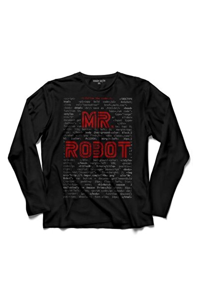 Kendim Seçtim تي شيرت السيد السيد روبوت Who Is Fsociety Code I Am Robot بأكما...