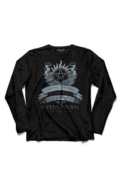 Kendim Seçtim Supernatural The Family Business Saving People Est 3 rukava majica