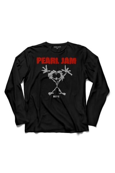 Kendim Seçtim Pearl Jam Alive logo - unisex dječja T-shirt , dugi rukav i Šta...