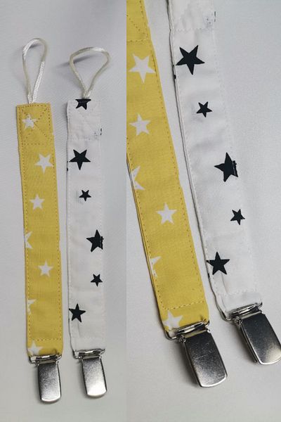Ayssgo 29cm Pacifier Strap Set - Pacifier Chain and Holder of 2