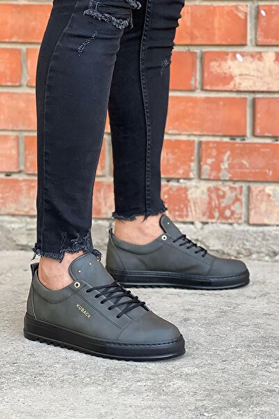 FLY STEP Erkek Haki Casual Sneaker Günlük Ortopedik Spor Ayakkabı