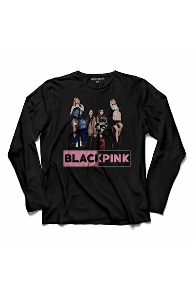 Kendim Seçtim Tricou cu mânecă lungă Negru Roz Blackpink Cassette Music Coreea de Sud 5