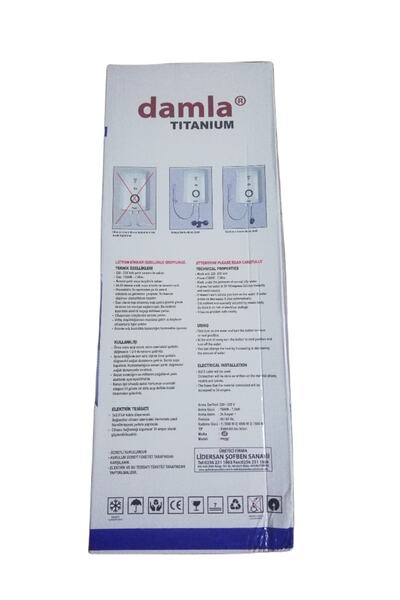 Damla Tıtanıum Elektrıklı Şohben 8 Emnıyetlı 6 Mt Kablolu Tam Takım Set