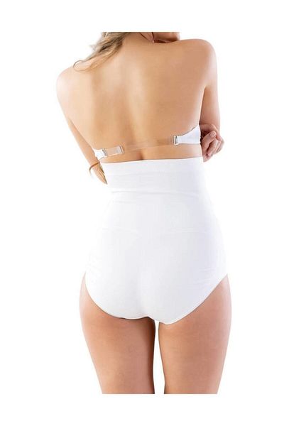 Emay Corset alb pentru femei cu talie înaltă pop-up pentru sporirea șoldului