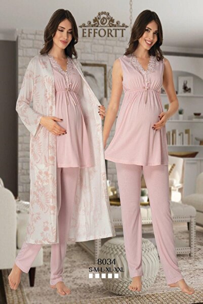 Effort Pijama Lohusa Hamile Pijama Takım Sabahlık