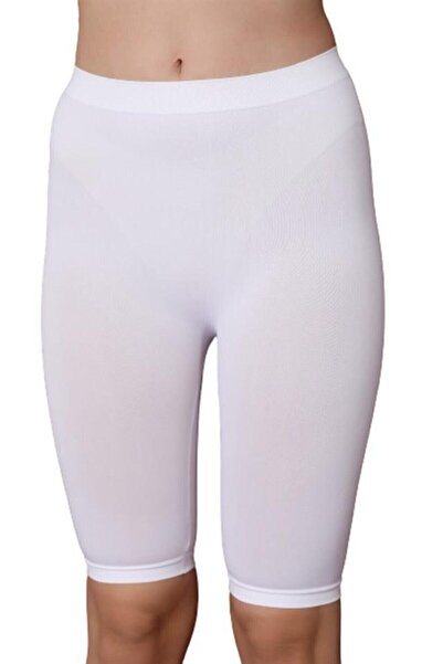 ESAYES White 3856 Soft Capri Leggings - Women's White Soft Capri Leggings