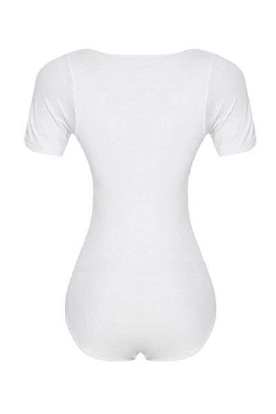 Emay Korse Emay Seamless Half Sleeve Snap Fastener Bady 1926