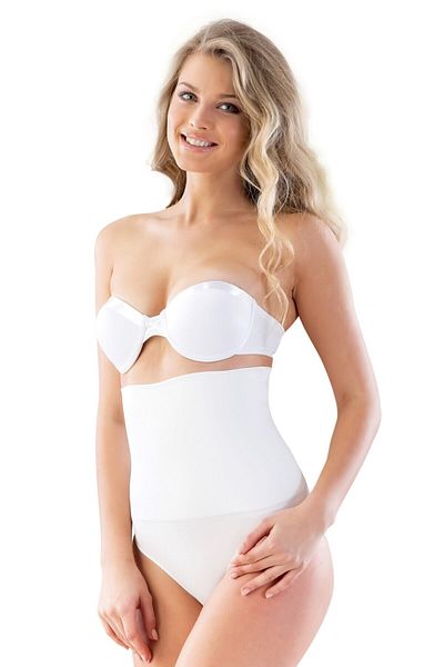 Emay Seamless Double Slip Maternity Corset White