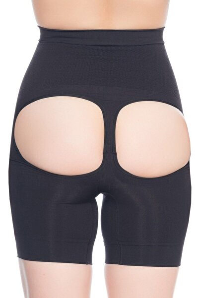 Emay Жіночий чорний корсет-боксер з відкритим стегном 2032s