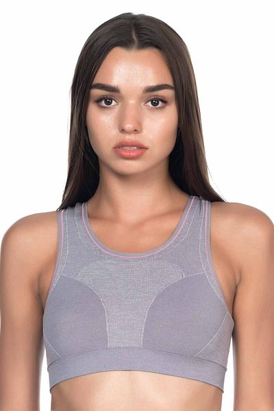 Emay Γυναικείο Αθλητικό Σουτιέν σε γκρι Bustier
