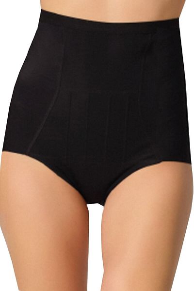 Emay Women's Black Belly Underwire Supported Slip Corset 2931