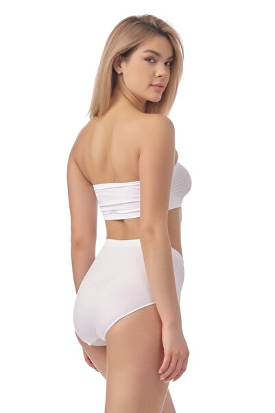 Emay Korse Emay Білий м'який високий пояс Mama Slip Трусики 3002