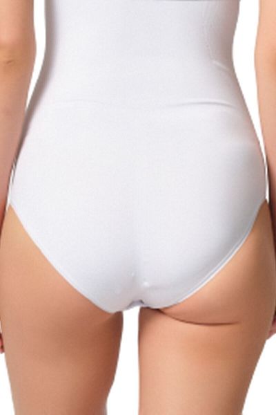 Emay Corset alb fără cusături pentru femei 2080b