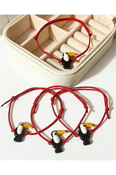 Alışveriş Bekçisi Glass Murano Toucan Bird Bracelet