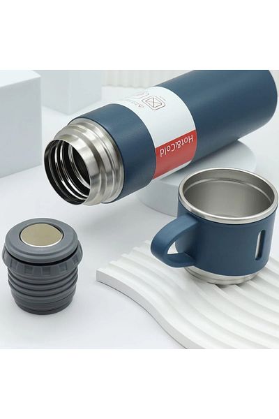Protonust Stainless Steel Double Layer 500 Ml 3 Cup Set Thermos Hot Cold Thermos
