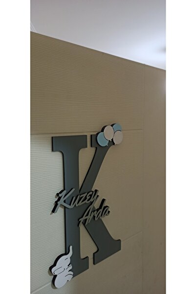 woodengifts Çocuk Ve Bebek Odası Harf Kapı Ve Duvar Süsü Pano Isimlik