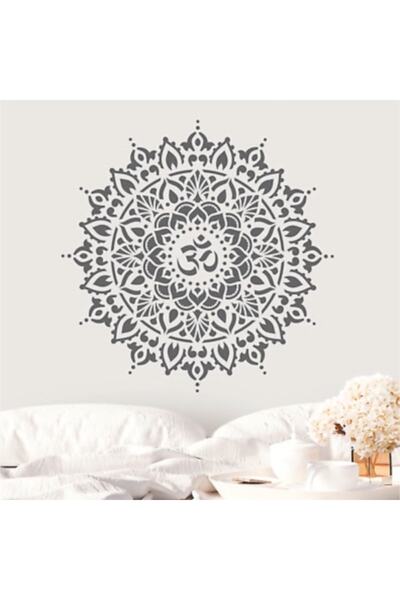 Mandalart Fabric Yoga Büyük Boy Mandala Duvar, Dekoratif Hazır Şablon, Stenci...