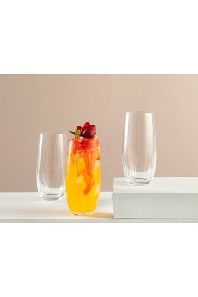English Home Pagrus Crystal 3-Piece Soft Drink Glass 350 ml