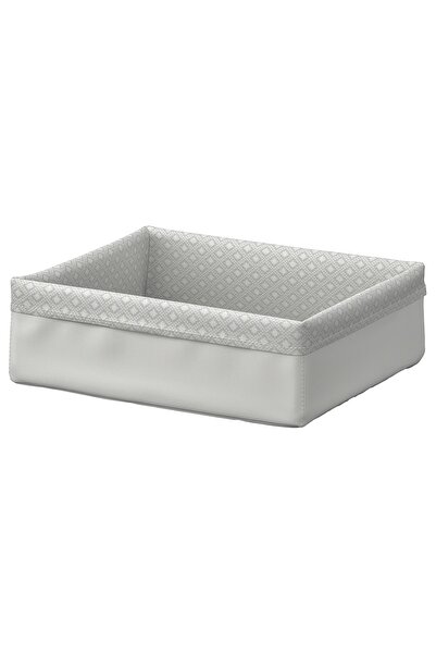 IKEA Baxna Box, Grey-white, 17x20x6 cm