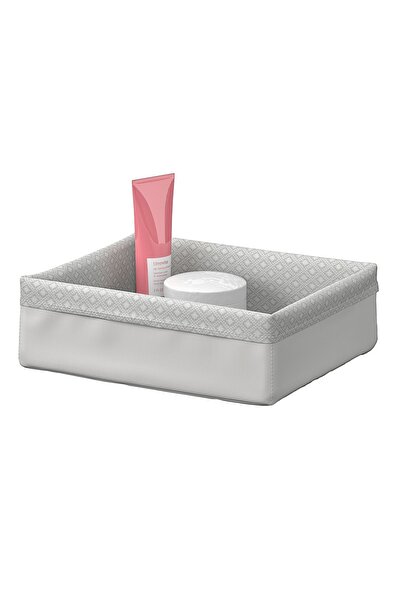 IKEA Baxna Box, Grey-white, 17x20x6 cm