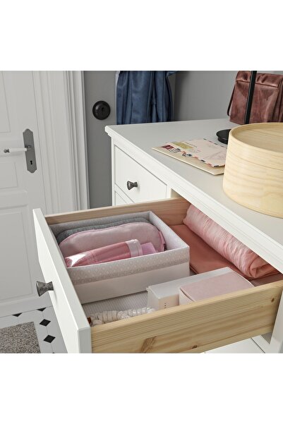 IKEA Baxna Box, Grey-white, 17x20x6 cm