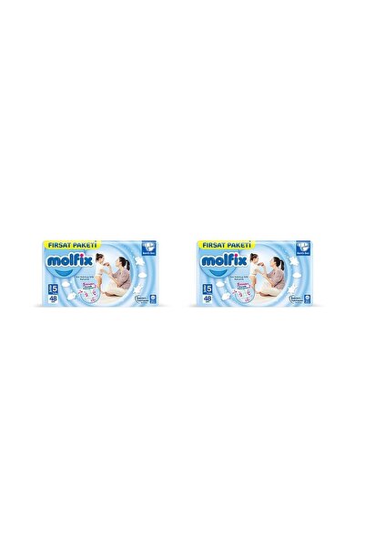 Molfix Size 5 Junior Baby Diapers - 48-Piece Opportunity Pack, 2-Piece Set 96...
