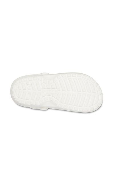 Crocs 203591 Κλασική επένδυση Clog Λευκό Γκρι