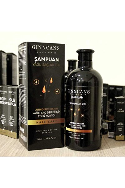 Ginncans شامبو الشعر الزيتي بيوتي 750 مل - للشعر
