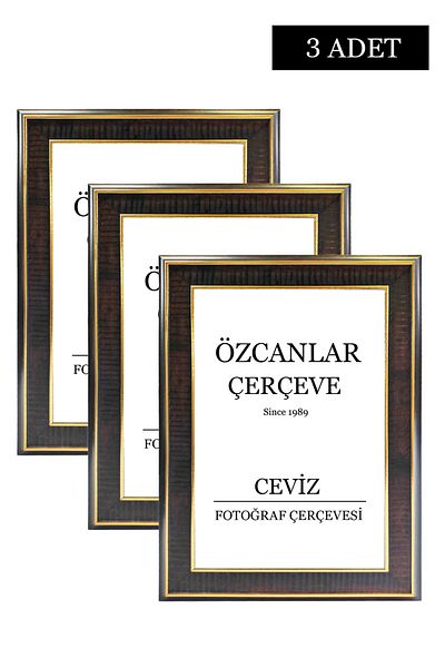 ÖZCANLAR ÇERÇEVE Рамка за картина с празна рамка, сватбена рамка, златна рамка, черна рамка, бяла рамка, 3 части