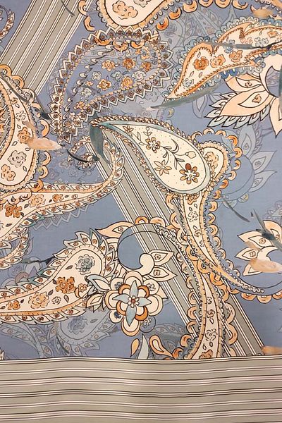 SARDO KUMAŞ Shawl Patterned Satin Fabric Width 1.50 Cm Double Width