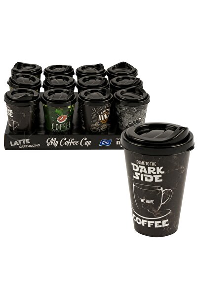 Genel Markalar Titiz 12'li Kahve Bardağı Seti Coffe 400ml Yeniden Kullanılabi...