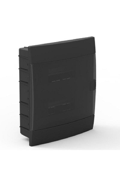 Horoz 4-Piece Flush Mounted Black Fuse Box