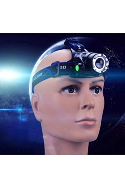 SeKaTech Cata Poyraz Balıkçı Kamp Yürüyüş Led Usb Şarj Kafa Lambası 3 Fonksiy...