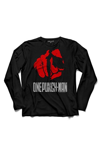 Kendim Seçtim One Punch Man 10 km svakog dana logo 3 majica sa dugim rukavima
