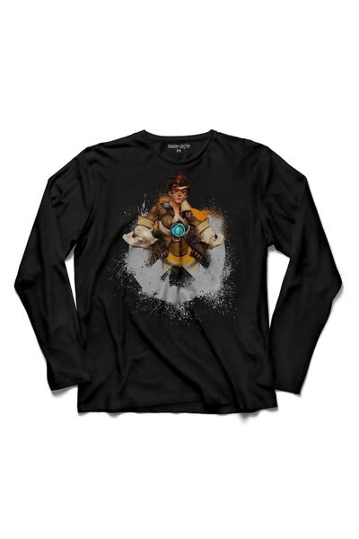 Kendim Seçtim Overwatch Tracer Heroes Steam Logo 2 majica sa dugim rukavima