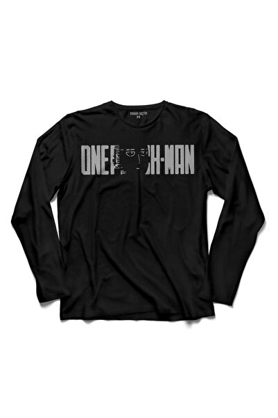 Kendim Seçtim One Punch Man 10 km svakog dana logo majica dugih rukava