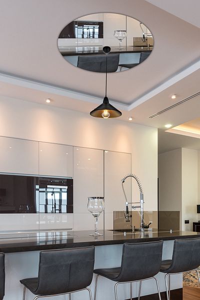 Decorita مرآة مسطحة 50 سم - قلب الثريا