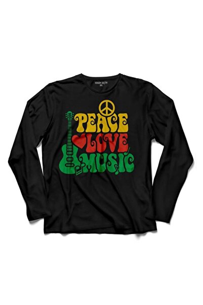 Kendim Seçtim Mirovina Reggae Ljubav Muzika Bob Marley Majica dugih rukava