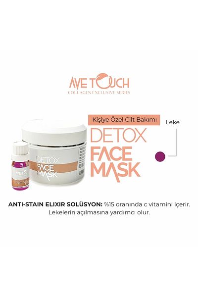 AVE TOUCH Detox Face Mask & Anti-Stain Elixir Solution - Anti-Blemish Face Care Mask