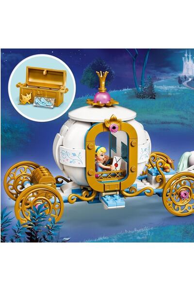 LEGO Disney Sindirella'nın Kraliyet Arabası 43192; Yaratıcı bir Yapım Seti (237 Parça)