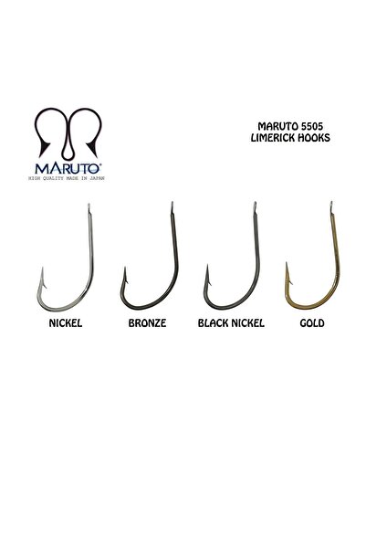 MARUTO 5505 Bn Black Nikel Olta Iğnesi / Siyah Nikel, Kısa Saplı, Çapraz Iğne