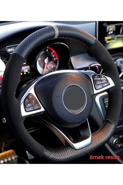 gürler oto kılıf ve aksesuar Opel Vectra A Alkantra Uyumlu Karbon Dikmeli Dir...