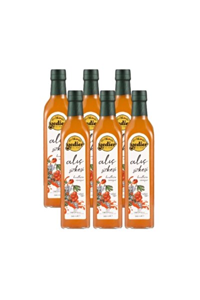 Yedier Doğal Fermantasyon Alıç Sirkesi 500 ml - 6'lı Paket