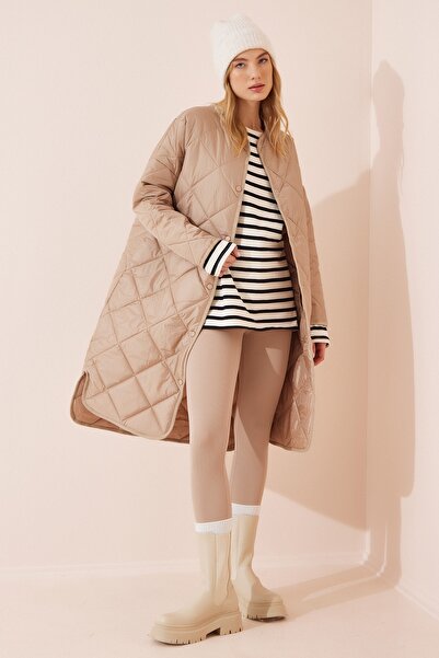 Happiness İstanbul Mantel - Beige - Parkas