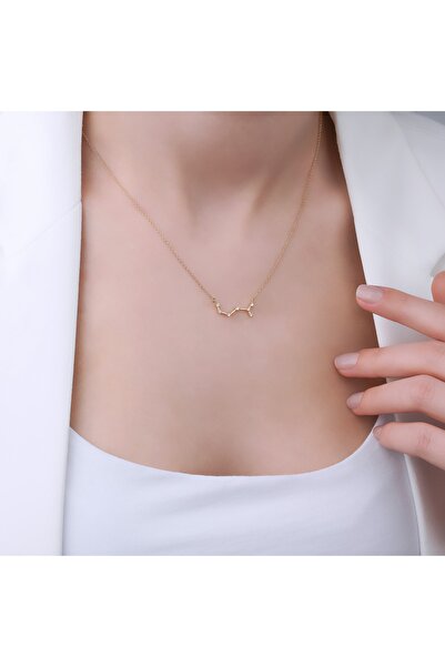 Abries Jewellery Akrep Burcu Yıldız Haritası Pırlantalı Kolye