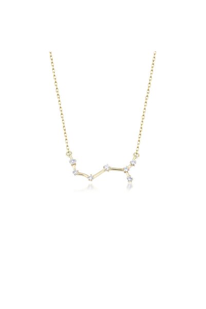 Abries Jewellery Akrep Burcu Yıldız Haritası Pırlantalı Kolye