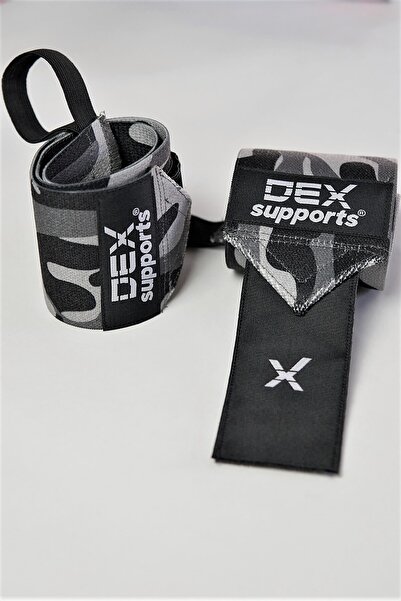 Dex Supports Lasting Energy Lifting Straps Pro Dark Tone Camouflage Wrist Wraps Set of 2